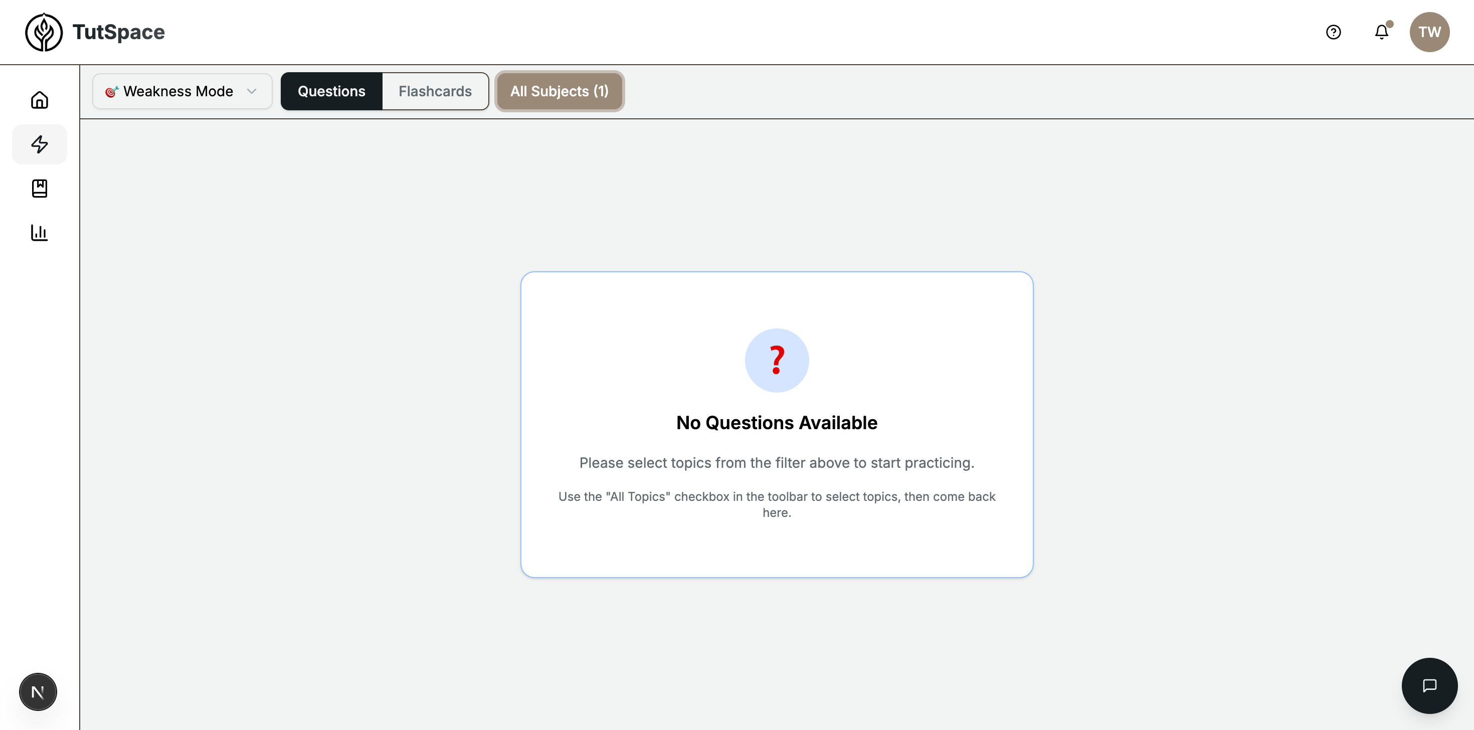 Adaptive practice mode